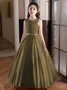 Robe longue de style princesse pour fille de 10 à 14 ans, petite hôtesse, performance, concours de beauté - Product Image 2