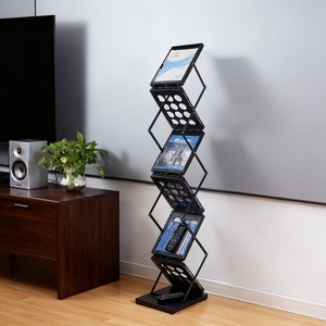 Expositor de Folletos Profesional de 6 Niveles, Construcción de Hierro, para Catálogos de Productos y Folletos - Product Image 5