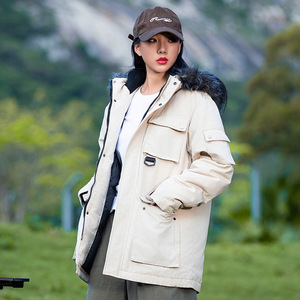 Parkas à capuche épaisses et chaudes pour hommes, trench-coat, doudoune, streetwear, doudounes épaisses et amples, vêtements d'extérieur chauds pour jeunes, parkas - Product Image 5