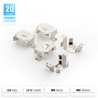 Support de pile bouton SMD LR44 |   Clip de contact à ressort pour pile bouton en bronze phosphoreux, nickelé, conforme RoHS