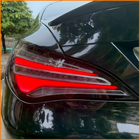 Pour Mercedes-Benz CLA W117 2013-2019 : Paire de feux arrière améliorés gauche et droit, noir fumé, LED 3D, ensemble de feux arrière, remplacement direct