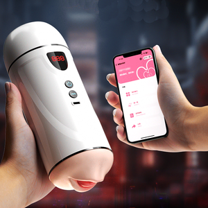Hete Aanbieding App Bestuurde Automatische Vibrerende Mannelijke Masturbator Cup Dubbele Passage Seks Speelgoed voor Mannelijke Zelfbevrediging <span class=keywords><strong>Vagina</strong></span> Seks Product - Product Image 1