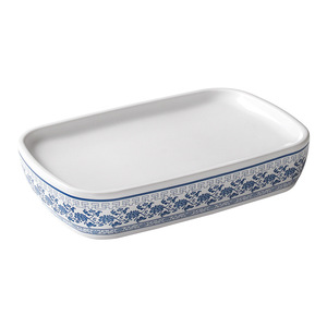 Assiettes en mélamine carrées et rectangulaires durables pour la restauration commerciale, la présentation en restaurant, la vaisselle d'hôtel, le service de café et de thé - Product Image 5
