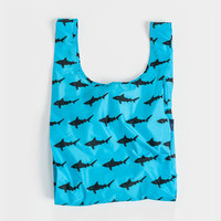 Sac de courses pliable en polyester imprimé, fabriqué en usine BSCI, avec pochette intégrée, recyclable