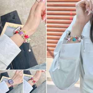 Nuevo diseño de moda para chicas playa estrella de mar y campana <span class=keywords><strong>Katy</strong></span> pulsera correa para Apple Watch 10 42mm 46mm (WB1061T) - Product Image 6