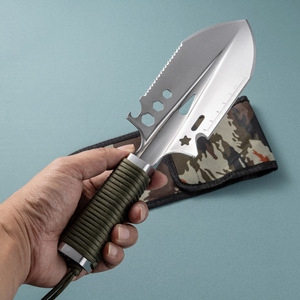 <b>Multi</b> Functional Stainless Steel <b>Camping</b> Knife Drop Point Blade Serrated Edge Nylon Handle Outdoor Survival <b>Tool</b> - Product Image 2