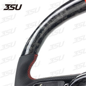 إكسسوارات سيارة أودي A4 S4 RS4 A5 S5 RS5 A3 S3 RS3 A6 A7 جلد رياضي مُزور من ألياف الكربون عجلة قيادة من إكسسوارات السيارة - Product Image 6