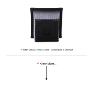 Vaso de Plástico Clássico Quadrado Leve e Durável com Furo de Drenagem (S) para Uso Interno/Externo em Casa/Jardim (Aparência de Mármore) - Product Image 6