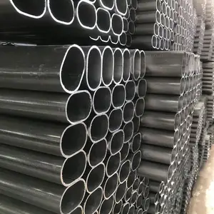 Non-Alloy Special Shaped Welded Steel Pipe/Tube Oval Carbon Steel Pipe Fence For Construction Structure