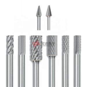 بوصة حجم أغلفة الكربيد الدوارة ، التنغستن الروتاري ملفات شجرة ، أشار ونصف قطر نهاية مزدوجة قطع لتقشير - Product Image 6