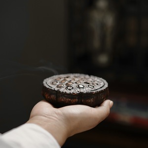 Brûleur d'encens artisanal en racine de bambou, style capsule de lotus, pour l'aromathérapie et la cérémonie du thé - Product Image 3