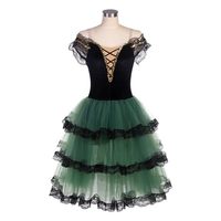 Robe de danse de ballet pour enfants, style bretelles, costume de performance, filles, professionnel, Don Quichotte, Espagne, compétition, rouge, soie/coton