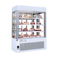 Réfrigérateur vitrine à porte coulissante verticale pour gâteaux en marbre |   Vitrine réfrigérée commerciale pour boulangerie et pâtisserie