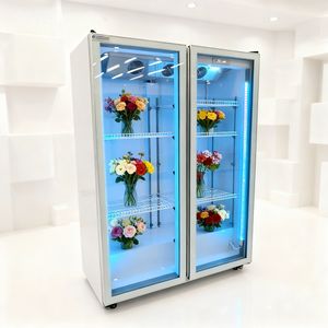 Fiori freschi conservazione fiori commerciali refrigeratore Display frigorifero con raffreddamento ad aria senza gelo e ripiani regolabili - Product Image 3