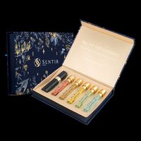 Coffret cadeau d'échantillon de parfum en carton personnalisé emballage de stockage coffret cadeau de luxe emballage de bouteille d'échantillon