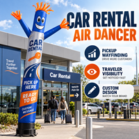 Ballons publicitaires gonflables Air Dancer pour la location de voitures en gros, pour la signalisation de pick-up, la visibilité des voyageurs et les présentoirs personnalisés