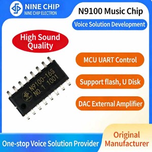 MP3 IC Chip N9100 Series Voice Playback Chip ODM Factory Support TF Card <b>USB</b> Drives Music Chip for Smart Lock - Product Image 5