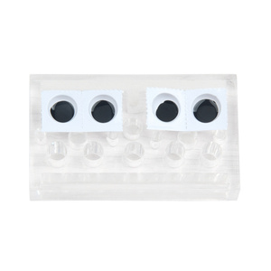 Paleta de Tinta Desechable con Compartimentos Separables, 100 Unidades, Bandeja Blanca para Pigmentos, para Tatuajes, Maquillaje PMU y Uso con Pegamento - Product Image 3