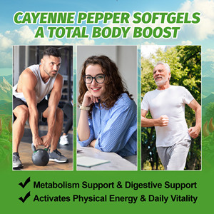 Lower Price Cayenne Pepper Softgels Contains Cayenne Pepper Seed Oil Boosts Metabolism Comfort Adult Immune Support Softgels - Product Image 5