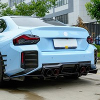 Kit carrosserie complet en fibre de carbone sèche style V pour BMW G87 M2 : lames avant, diffuseur arrière et jupes latérales