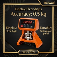 Pallet Jack Hidrolik Manual dengan Timbangan dan Printer 2 Ton, Hand Pallet Truck untuk Logistik Gudang