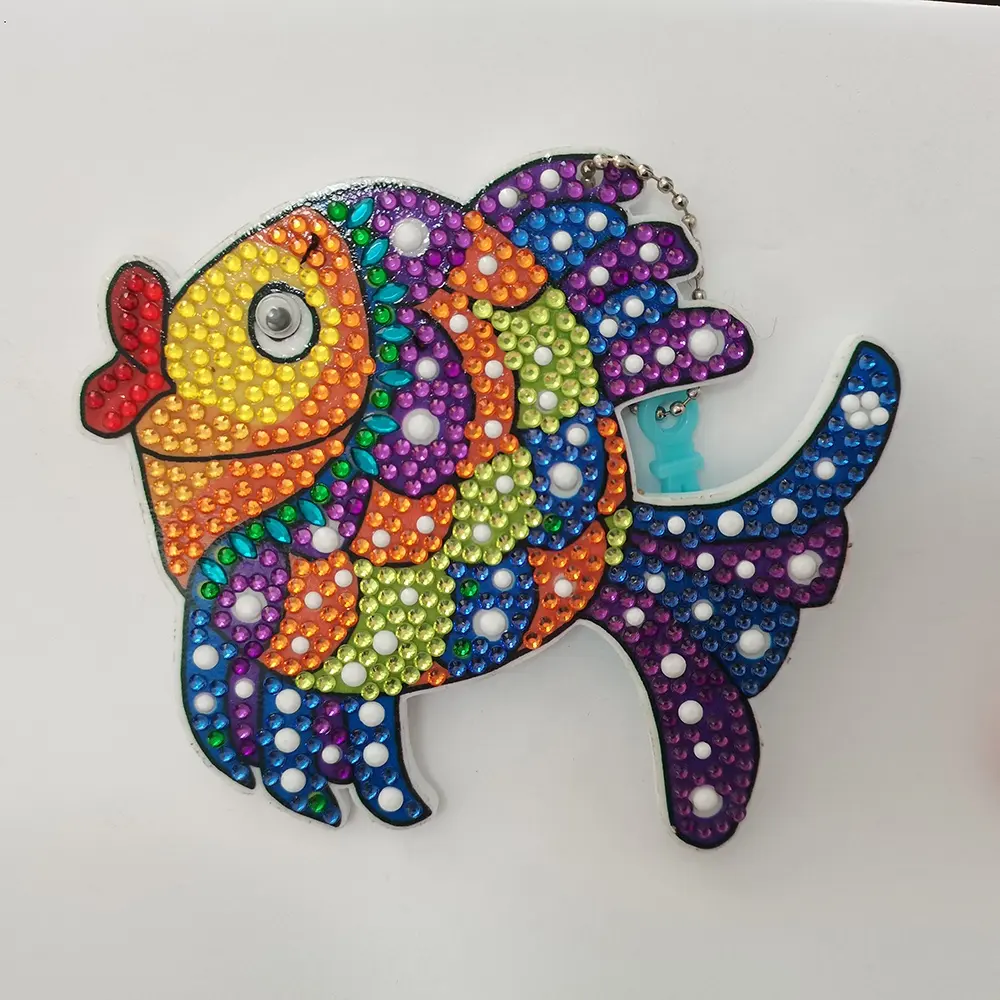 Faites votre propre sac charmes exemple animaux chats bricolage 5d diamant art bricolage mosaïque sac breloques accessoires