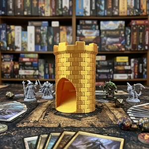 Torre de Dados Castle D20, Impresa en 3D, Accesorio Retro para Juegos de Mesa, Rodador de Dados Portátil para DND, RPG, TRPG y Campañas - Product Image 2