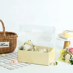 Caja de impresión al por mayor papel cuadrado regalo Día de la madre Mamá caja para flores y amor