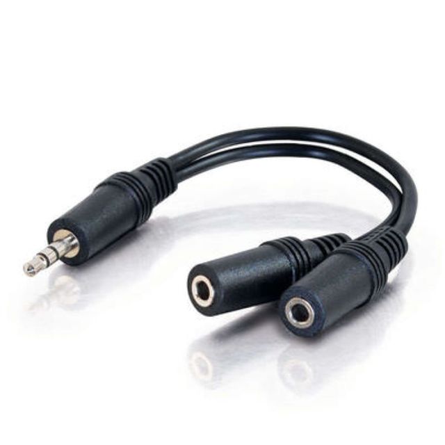 High-quality 3.5mm Y Splitter 2 Jack Male to 1 Female Headphone Mic Audio Adapter Cable