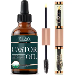 Eyelash Growth Black Castor Oil Jamaican Natural Organic Cold Pressed Natural Custom Logo Eyelash Grow Castor Oil