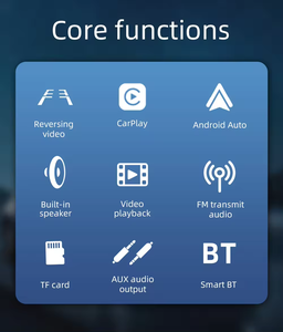 Pantalla portátil de 7 "Carplay inalámbrico y Android Auto Carscreen Monitor Radio FM Display Car Stereo Movie <span class=keywords><strong>Media</strong></span> Carplay - Product Image 3