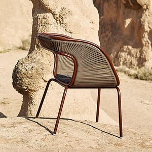 Set <span class=keywords><strong>da</strong></span> Pranzo <span class=keywords><strong>Moderno</strong></span> in Rattan a Tre Pezzi Stile Nordico, Resistente e Impermeabile, per Esterni, Camera <span class=keywords><strong>da</strong></span> Letto, <span class=keywords><strong>Giardino</strong></span> e Soggiorno - Product Image 3