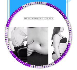 Équipement de fitness pour adultes, anneau de hula détachable en acier inoxydable, perte de poids rapide par un moyen amusant d'entraînement, brûleur de graisse, vie sportive - Product Image 2