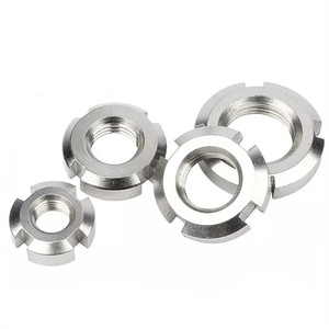 Tuerca de Seguridad M200 de Acero Inoxidable GB812, Tuerca Redonda Ranurada / Tuerca de Bloqueo - Product Image 2