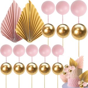 Vente Flash Transfrontalière : 20 Pièces de Décorations en Mousse Colorée et Éventails en Papier pour Gâteaux, Idéales pour Anniversaires et Mariages - Product Image 5