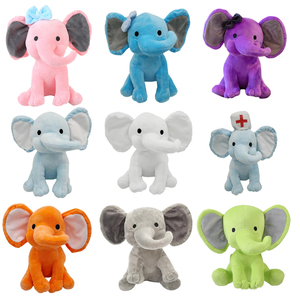 Éléphant en peluche <span class=keywords><strong>personnalisé</strong></span> de 25 cm pour annonce de <span class=keywords><strong>naissance</strong></span>, souvenir pour baby shower, révélation du sexe, décorations de rentrée scolaire - Product Image 5