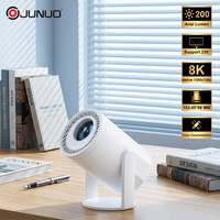 Mini-projecteur sans fil WiFi LCD portable pour la maison, écran miroir intelligent, 200 ANSI, Android 14, 720P/1080P, vente en gros, prêt à l'emploi