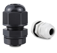 Types de presse-étoupe en nylon M12 M75 Pg7 étanches 25 mm dôme IP68 Pg29 à filetage long approuvés blanc norme IEC