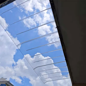Abri de porte moderne en polycarbonate durable avec fenêtre <span class=keywords><strong>invisible</strong></span>, protection UV, couverture de patio extérieur, abri solaire résistant aux intempéries - Product Image 3