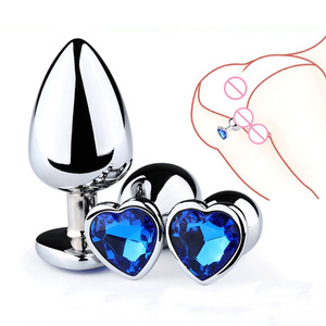 Tapón Anal de acero inoxidable de lujo, consolador fetiche enjoyado y cuentas <span class=keywords><strong>anales</strong></span> para juegos de rol de Cosplay y juegos BDSM - Product Image 5