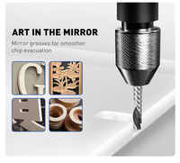 DownCut Endmill Wood Bit CNC Spiral Down Cut 6mm CNC Bits MDF Cutting Endmill CNC Single Flute Down Cut Carbide End Mill