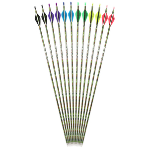 Frecce in Puro Carbonio per Tiro con l'Arco, Spine 340 - Diametro Interno 6,2mm, Impennaggio Triangolare per Caccia, Tiro e Sport all'Aperto - Product Image 3