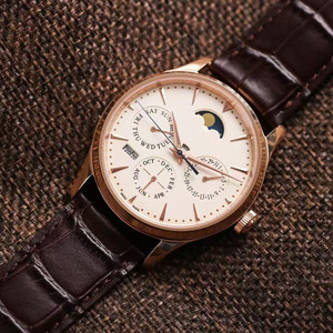 Montre-bracelet mécanique pour homme de qualité supérieure, best-seller, classique, calendrier perpétuel, phases de lune, pour les affaires - Product Image 2