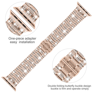 <span class=keywords><strong>Bracelet</strong></span> de luxe en diamant pour <span class=keywords><strong>femme</strong></span> pour iWatch série <span class=keywords><strong>7</strong></span> 6 SE 40/44mm 41/45mm <span class=keywords><strong>Bracelet</strong></span> de mode en métal pour <span class=keywords><strong>Apple</strong></span> <span class=keywords><strong>Watch</strong></span> Band 8 ultra 49mm - Product Image 2