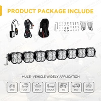Barra de luz LED modular enlazable de 32 pulgadas con RGB DRL para conducción todoterreno, foco para parachoques de Ranger Tacoma Hilux RZR 4x4 4WD Bakkie