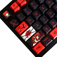 Carton Maki-ma Theme Keycaps Pbt 129 Keys Dye-Sublimation Cherry Profile Keycaps for 61/104 Mx Switch Mechanical Keyboard