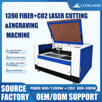 Machine à découper au laser CO2 à fibre intelligente LCCNLASER, haute précision, pour métaux et non-métaux, 1390, acier, bois