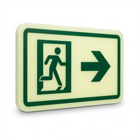 Panneau de signalisation routière réfléchissant 100*200mm, panneau de sécurité pour sortie et passage à l'entrée des escaliers