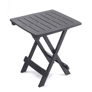 <b>Small</b> Square Folding Plastic Garden <b>Table</b> 44x44x50 Cm Outdoor Indoor Use - Product Image 1