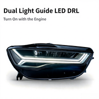 Phares à LED matriciels, ensemble de phares à LED complets avec projecteur, feux de jour, faisceau bas, faisceau haut, mise à niveau pour Audi A6L C7 2012-2018